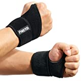 FREETOO 2 Pack Wrist Brace for Carpal Tunnel Relief for Night Support ,Compression Wrist Supports at Work for Women Men, Adjustable Support Wrist Splint Fit Right Left Hand for Arthritis Tendonitis