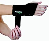 Mueller Sports Medicine Green Fitted Wrist Brace, For Men and Women, Right Hand, Black, Small/Medium