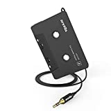 Arsvita Car Audio Cassette to Aux Adapter , 3.5 MM Auxillary Cable Tape Adapter