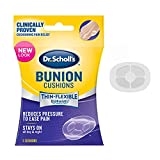 Dr. Scholl's BUNION CUSHION with Duragel Technology, 5ct // Cushioning Protection against Shoe Pressure and Friction that Fits Easily In Any Shoe for Immediate and All-Day Pain Relief