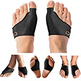 Copper Compression Bunion Corrector Relief Sleeve - Gel Cushion Pads - Copper Infused - Orthopedic Big Toe Alignment - Hallux Valgus Relief - Toe Straightener and Spacer Fit for Women & Men - 1 Pair