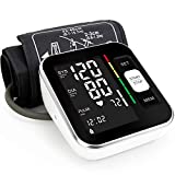 Blood Pressure Monitor Automatic Upper Arm Machine & Accurate Adjustable Digital BP Cuff Kit Large Backlit Display 240 Sets Memory Includes Charging Cord