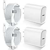 iPhone 13 12 11 Fast Charger [MFi Certified],10FT Long Fast Charging Lightning Cable with 20W USB C Charger Block for iPhone13/13Pro Max/12/12 Pro Max/11/11Pro/XS/Max/XR/X/8Plus,iPad,2 Pack