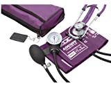 ADC - 768-641-11AV Pro's Combo II SR Adult Pocket Aneroid/Scope Kit with Prosphyg 768 Blood Pressure Sphygmomanometer and Adscope Sprague 641 Stethoscope with Nylon Carrying Case, Purple