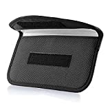 Signal Blocking Bag, ONEVER GPS RFID Faraday Bag Shield Cage Pouch Wallet Phone Case for Cell Phone Privacy Protection and Car Key FOB, Anti-Tracking Anti-Spying (1 Pack)