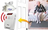 Smart Caregiver Economy Cordless Fall Monitor and Cordless Floor Mat Sensor Bundle with Pouch of 30 Cleaning Wipes