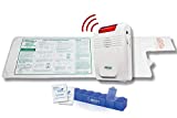 Smart Caregiver Wireless Bed Alarm System - Cordless Weight Sensing Bed Alarm Pad (10” x 30”) with Remote Alert Monitor, Free Individual Cleaning Wipes and Liberty 7 Day Pill Box