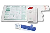Smart Caregiver Wireless Bed Alarm System - Large Cordless Weight Sensing Bed Alarm Pad (20” x 30”) with Remote Alert Monitor, Free Individual Cleaning Wipes and Liberty 7 Day Pill Box