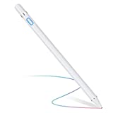 Stylus Digital Pen for Touch Screens, Active Pencil Fine Point Compatible with iPhone iPad and Other Tablets for Handwriting and Drawing (White)