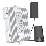 Amazboost Cell Phone Booster for Car,Truck,RV, SUV or Bus Support 5 Bands, Cell Phone Signal Boosters Compatible with All U.S. Networks & Carriers -Verizon, AT&T Sprint T-Mobile | LTE 5G 4G 3G 2G