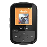 SanDisk 32GB Clip Sport Plus MP3 Player, Black - Bluetooth, LCD Screen, FM Radio - SDMX32-032G-G46K