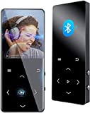 Frehovy 16G MP3 Player with Bluetooth 4.2, Portable Lossless Sound MP3 Music Player with FM Radio Voice Recorder Music Speaker, Support Up to 128 GB with HiFi Headphone (Black)