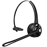 Truck Driver Bluetooth Headset, CVC 6.0 Noise Cancelling Wireless Cell Phone Headset with Microphone, 16+ Hrs Talktime, Hands-Free Telephone Headphone for Computer, Office, Home, Call Center