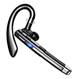Bluetooth Headset,Wireless Bluetooth Earpiece V5.1 Hands-Free Earphones CVC 8.0 Noise Canceling with Dual-Mic for Driving/Business/Office, Compatible with iPhone and Android