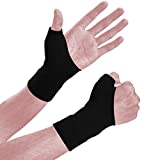 Thumb Arthritis Compression Gloves(1 Pair),Breathable Wrist Support Brace Fingerless Glove with Gel Hand Injury Pads,Comfortable Carpal Tunnel for Thumb Wrist Relieve Pain