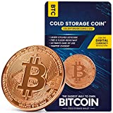 Bitcoin Cold Storage Wallet - 1 Ounce 999 Pure Copper Bitcoin Coin - Cryptocurrency Hardware Wallet for Securely Storing Crypto Offline - Un-hackable and Fire-Resistant Storage Device