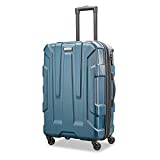 Samsonite Centric Hardside Expandable Luggage with Spinner Wheels, Teal, Checked-Medium 24-Inch