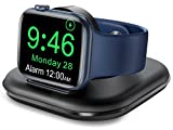 [Upgraded Version] Watch Charging Stand for Apple Watch, Portable Watch Charger Stand with Charging Cable, Magnetic Wireless Charging Dock Compatible with iWatch Series SE 7 6 5 4 3 2-Black