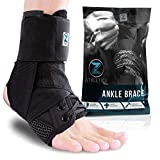 Zenith Ankle Brace, Lace Up Adjustable Support – for Running, Basketball, Injury Recovery, Sprain! Ankle Wrap for Men, Women, and Children