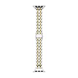 Kate Spade New York Stainless Steel Band for 38/40mm Apple Watch Series 1-7, Color: Silver/Gold, Silver (Model: KSS0069)