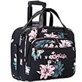 EMPSIGN Rolling Laptop Bag Rolling Briefcase for Women Roller Bag for 15.6 Inch Laptop Briefcase on Wheels with RFID Pockets Water-Proof Overnight Bags with Wheels