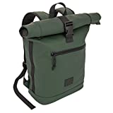X RAY Unisex-Adult (Novelty and Luggage only) Expandable Rolled Top Backpack, Dark Olive, Large