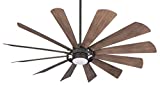 Minka-Aire F870L-ORB 65' Windmolen Outdoor Smart Ceiling Fan with LED Light and Remote Control, Oil Rubbed Bronze