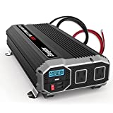Energizer 2000 Watts Power Inverter Modified Sine Wave Car Inverter, 12v to 110v, Two AC Outlets, Two USB Ports (2.4 Amp), DC to AC Converter, Battery Cables Included – ETL Approved Under UL STD 458