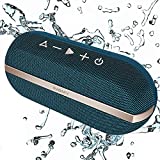 INSMY Portable Bluetooth Speakers, IPX7 Waterproof Floating 20W Wireless Speaker Loud Sound Rich Bass, Stereo Pairing Max 40W, 24 Hours Bluetooth 5.0 Built-in Mic for Outdoors Camping Pool (Blue)