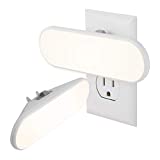 GE Ultrabrite LED Light Bar, 2 Pack, 100 Lumens, Plug-in, Dusk-to-Dawn Sensor, Auto/On/Off Switch, Home Décor, Ideal for Bedroom, Bathroom, Garage, Kitchen, Hallway, White, 46707, 2