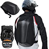 Motorcycle Backpack Waterproof Bag Men - Hard Shell Backpack Carbon Fiber Motorbike Helmet Backpack Waterproof Large Bag For Travelling Camping Cycling Storage Bag