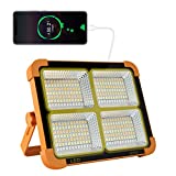 Cosyeasy Portable Led Work Solar Light 100W 16500mAh 10000 LM 336Led IP66 With Stepless Brightness Job Site Battery Rechargeable led Floor Light for Power Failure Emergency Worklight Car Repair