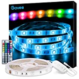 Govee LED Strip Lights, 16.4ft RGB LED Light Strip with Remote Control, 20 Colors and DIY Mode Color Changing Light Strip, Easy Installation LED Lights for Bedroom, Ceiling, Kitchen