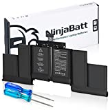 NinjaBatt Battery A1398 A1618 for Apple MacBook Pro Retina 15' [Mid 2015 Year ONLY]- Long Lasting [11.36V/99.5Wh]