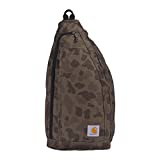 Carhartt Mono Sling Backpack, Unisex Crossbody Bag for Travel and Hiking, Duck Camo