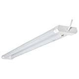 SYLVANIA 4FT LED SHOPLIGHT, 42 Watts, 4000K color temp, Ultra, Slim Design, Direct Plug with Pull Chain, Application 3-in-1, Energy Star (61451)