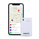 GEGO Global Tracker - Worldwide Unlimited Tracking Device - Car Tracker -Travel Luggage Locator (Better Than GPS Tracker) Global Bluetooth with Mobile App (Airline Compliant) No Roaming Charges White