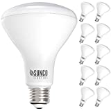 Sunco Lighting 10 Pack BR30 LED Bulbs, Indoor Flood Lights 11W Equivalent 65W, 3000K Warm White, 850 LM, E26 Base, 25,000 Lifetime Hours, Interior Dimmable Recessed Can Light Bulbs - UL & Energy Star