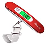 FREETOO Luggage Scale Portable Digital Hanging Scale for Travel, Suitcase Weight Scale with Superior Piano Lacquer 110 Lb/ 50Kg Capacity, Battery Included