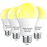 MFXMF 4 Pack LED Grow Light Bulb A19 Bulb, Full Spectrum Plant Light Bulb, 9W E26 Grow Bulb Replace up to 100W, Grow Light for Indoor Plants, Flowers, Greenhouse, Indore Garden, Hydroponic