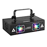 Stage Lights DJ Lights, WorldLite RGB Full Color Laser Party Disco Light with Sound Activated & DMX Control, Great for Party Disco Bar Club Lights Stage & DJ Lighting