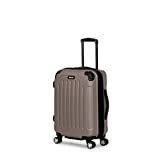Kenneth Cole Reaction Renegade 20” Carry-On Luggage Lightweight Hardside Expandable 8-Wheel Spinner Travel Cabin Suitcase, Champagne, inch