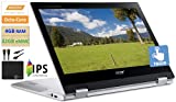 2021 Newest Acer X360 Chromebook Spin 2-in-1 Convertible Laptop Student Business, MediaTek MT8183C 8-Core Processor,11.6' HD Touch IPS, 4GB RAM, 32GB eMMC,Wi-Fi 5,Bluetooth 5,Chrome OS+ Marxsol Cables