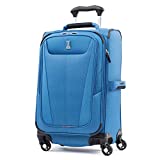 Travelpro Maxlite 5 Softside Expandable Luggage with 4 Spinner Wheels, Lightweight Suitcase, Men and Women, Azure Blue, Carry-On 21-Inch