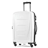 Samsonite Winfield 2 Hardside Luggage with Spinner Wheels, Brushed White, Checked-Medium 24-Inch