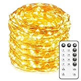 GHUSTAR Fairy Lights, String Lights, 66 Feet 200 LEDs with Remote, Bedroom Decor, Wall Decor, USB Powered Copper Wire Fairy Lights for Indoor Outdoor Use, Lighting for Wall Christmas Party