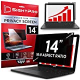 SightPro 14 Inch Laptop Privacy Screen Filter for 16:9 Widescreen Display - Computer Monitor Privacy Shield and Anti-Glare Protector