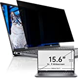 Laptop Privacy Screen 15.6 Inch for Hp/Dell/Asus/Acer/Samsung/Lenovo/Toshiba, Removable 16:9 Aspect Privacy Filter, Anti Glare Blue Light 15.6 Laptop Screen Protector