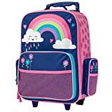 Stephen Joseph Kids Classic Rolling Luggage, Rainbow, One Size