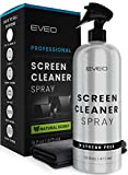TV Screen Cleaner Spray- Streak Free, TV Cleaner, Computer Screen Cleaner, Monitor Cleaner for Electronics-Laptop, iPhone, iPad, Smart TV, Smartwatch - Screen Cleaning kit 16oz Bottle Spray and Cloth